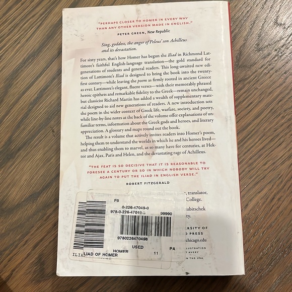 The Iliad of Homer by Richmond Lattimore - Picture 3 of 3